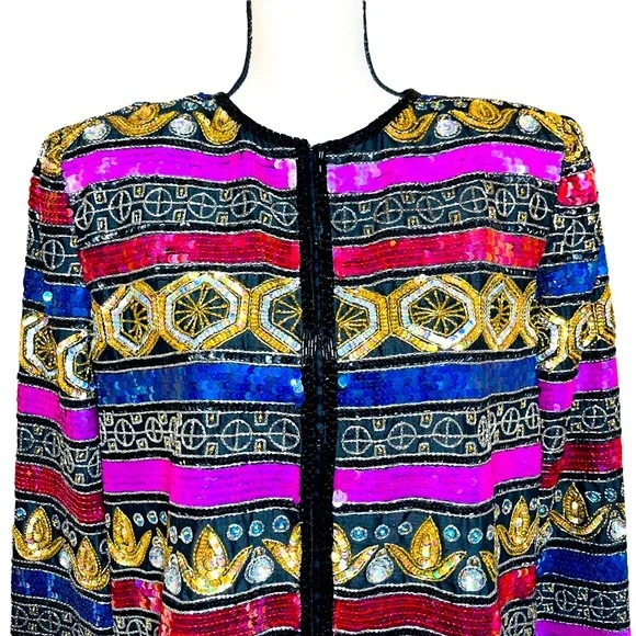 Laurence Kazar sequin - Picture 3 of 4